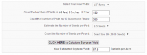 Soybean Yield Calculator