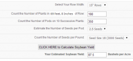 Soybean Yield Calculator