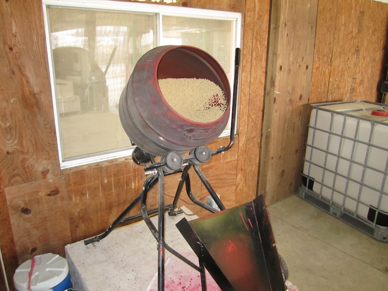 Treating Seed at The Farm Research Center BigYield