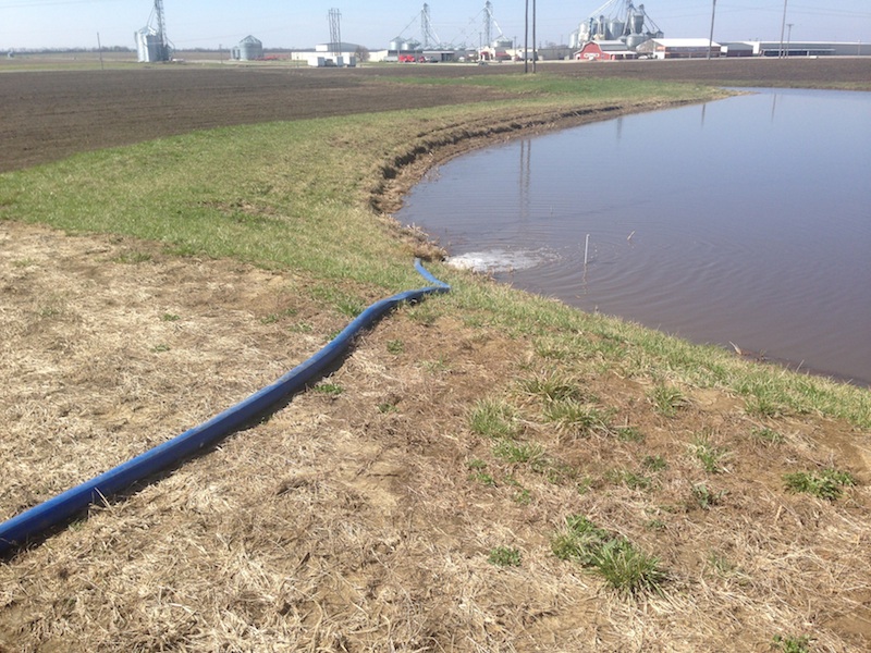 Pumping Water to Fill Ponds BigYield