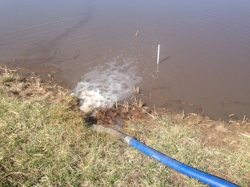 Pumping Water to Fill Ponds BigYield