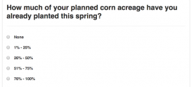 Tell Us About Your Corn Planting Progress